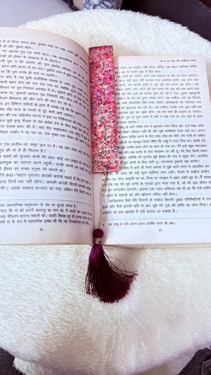Gold Leaf Resin Bookmark