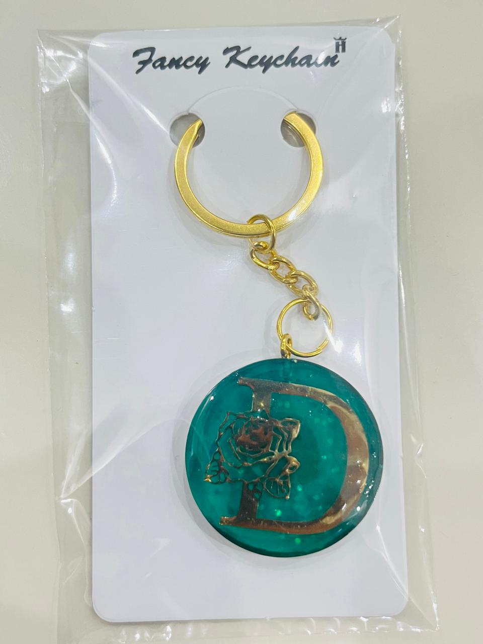 Dried Flower Resin Keychain