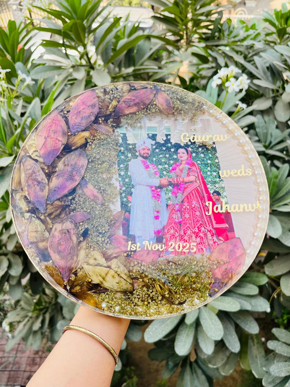 Gold Leaf Luxury Resin Frame